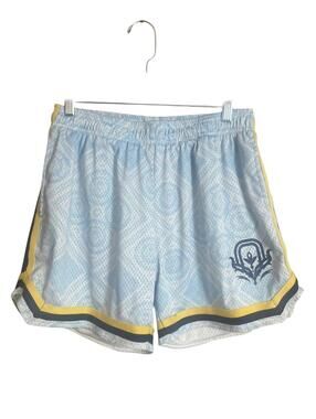 Overtime Courtside Shorts blue allover print medium.